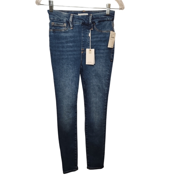 NWT Good American Women's Good Legs Skinny Blue Jeans Size 1 Junior - Picture 1 of 16